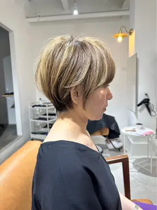 ショート juve.別府店所属・ショート/ボブ ハイライト/Lucaのヘアスタイル