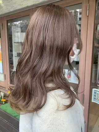セミロング カラー ヘアアレンジ うる艶カラー🤍 SAKI🧸錦糸町のヘアスタイル