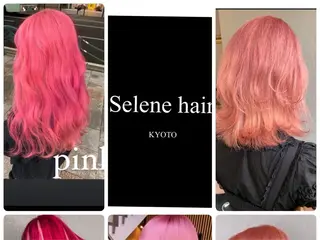 ロング カラー Seleneコウキ ブリーチ/ハイトーンのヘアスタイル