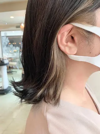 セミロング カラー DiMPlE  ディンプル所属・🌸スタイリスト 山浦美恵のヘアスタイル