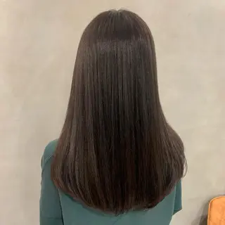 ミディアム カラー 🫧オリーブ/赤み消 し/暗髪🫧野本麗奈のヘアスタイル