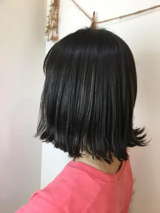 ミディアム カラー 髪質改善 頭身浴/ 中田のヘアスタイル