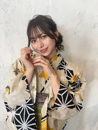 ヘアアレンジ ゆるふわパーマ🌼 アレンジ🌼リョウカのヘアスタイル