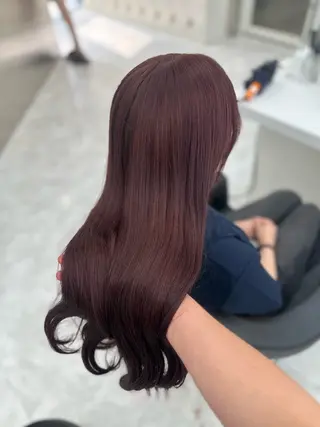 ロング カラー mina/暖色カラー 🥀ボブカット🥀のヘアスタイル