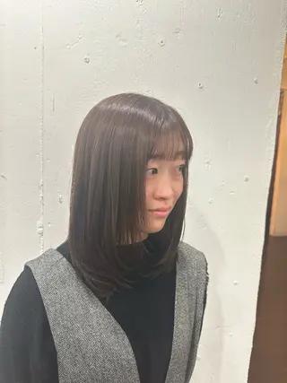 ミディアム 名駅/艶カラー/原田 永遠のヘアスタイル