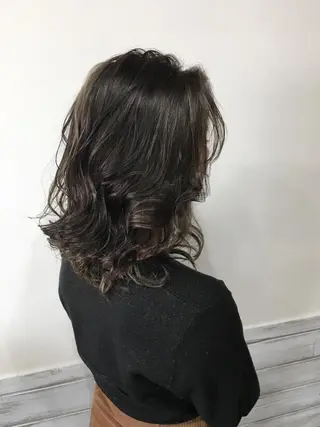 ミディアム カラー カラー特化サロン大阪 ルービック江坂/新城のヘアスタイル