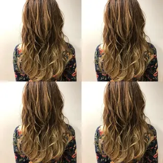 ロング カラー パーマ サラジュ西宮北口店所属・妹尾 駿のヘアスタイル