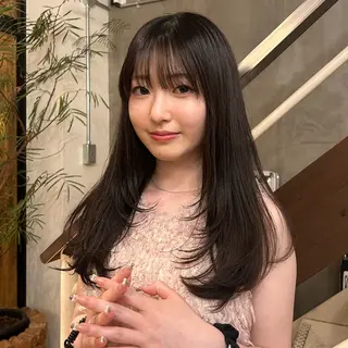 セミロング MASHU所属・デザインカラー /北堀江/リノのヘアスタイル