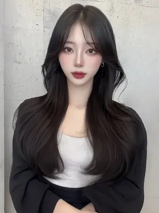 ロング カラー 渋谷韓国ヘア🇰🇷 SAYAKA🩶ᩚのヘアスタイル