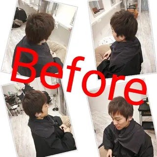 カラー パーマ メンズ Aile所属・酸性ストレート／カラ ー/山下高明のヘアスタイル