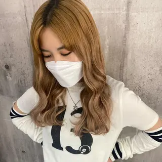 ロング カラー SHURI❤️🔥 中/韓mix ♡のヘアスタイル