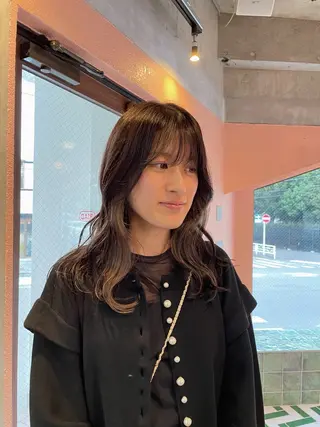 ミディアム カラー 🫧カラー半額🫧 momokaのヘアスタイル