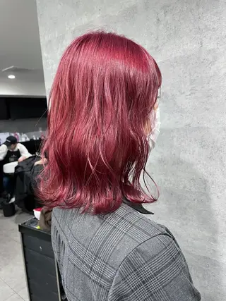 セミロング カラー _WHITE 天神店 YUMEKA🐻のヘアスタイル