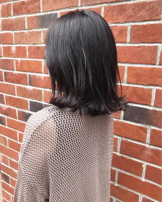 ミディアム カラー ヘアアレンジ 酸性縮毛矯正🧴韓国 レイヤー/髪質改善のヘアスタイル