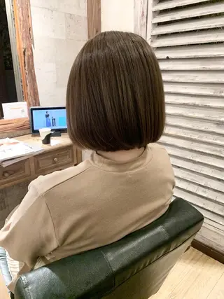 ショート カラー SALOWIN(サロウィン)広島並木通り所属・田村和範/似合わせ カラー/縮毛矯正のヘアスタイル