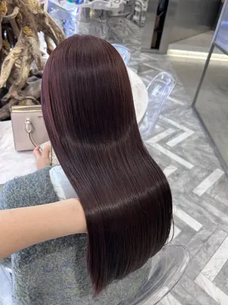 セミロング カラー 冬っぽカラー/ マツエク/ゆきなのマツエク・マツパデザイン