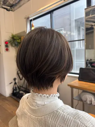ショート 圧倒的透明感カラー 福島駅/りなのヘアスタイル