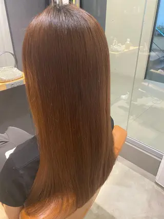 セミロング パーマ 田中 アキオのヘアスタイル