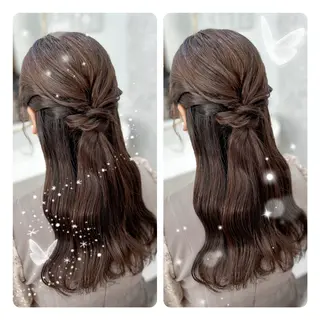 セミロング ヘアアレンジ 🫧そあん🫧大宮 カットモデル様募集中のヘアスタイル