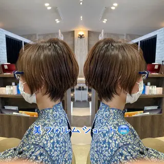 ショート カラー 駒田 拳児のヘアスタイル