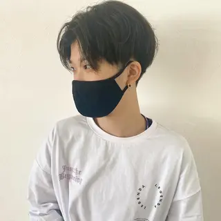 ショート カラー 黒田 凱斗のヘアスタイル