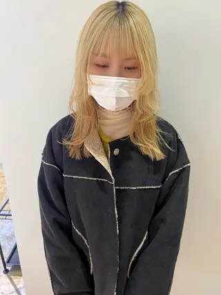 ミディアム カラー MARU レイヤー/パーマのヘアスタイル