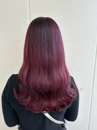 ロング カラー ヘアアレンジ 《暖色/韓国hair 》🇰🇷桑原ユキネのヘアスタイル