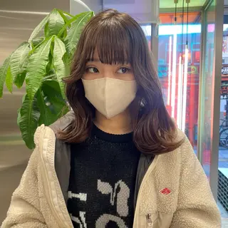 カラー クルミ/ 💕ワンホンネイルのネイルデザイン