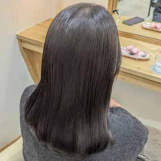 セミロング カラー 彩桜/艶カラー/小顔 に見せるカット✂のヘアスタイル