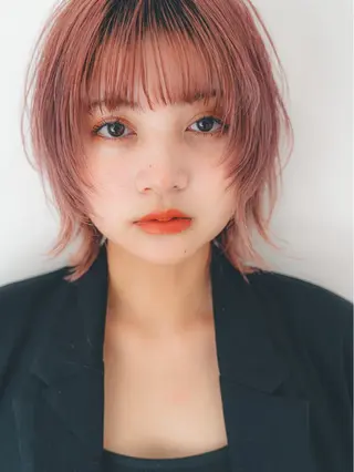 ミディアム カラー 梅田 illfrere 所属・イルフレール ryuのヘアスタイル