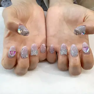 ネイル 💎🐰 saki. m 🐰💎のネイルデザイン