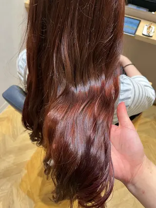 ロング カラー number大分/ 磯部栞里のヘアスタイル