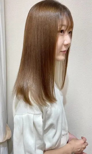 ロング カラー ケアブリーチ /髪質 改善/古橋圭史郎のヘアスタイル