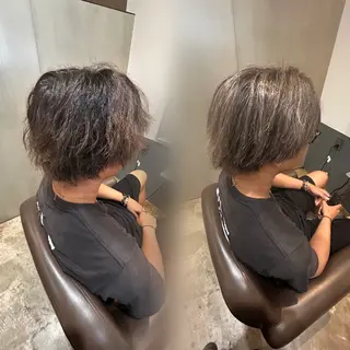 ショート カラー メンズ Rapport 千聖のヘアスタイル