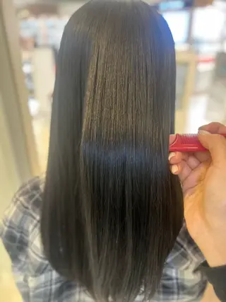 ロング パーマ 艶質改善/縮毛矯正 ササキナツミのヘアスタイル