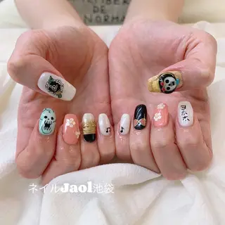 ミディアム nail jaol池袋店所属・ネイルJaol 池袋のネイルデザイン