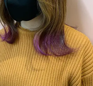 セミロング u n aのヘアスタイル