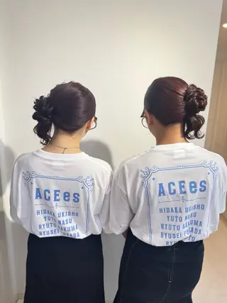 ヘアアレンジ 鷲見 望のヘアスタイル