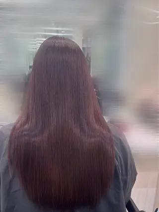 ロング カラー リコ🪐ワンカラー モデル募集のヘアスタイル