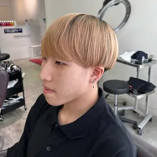 メンズ フェザーパーマ🌙 毛流れ yuzukiのヘアスタイル