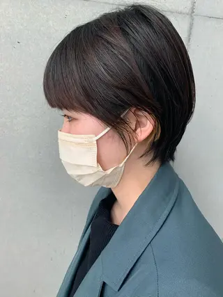 ショート ブリーチなしWカラー /地毛風/小林凪沙のヘアスタイル