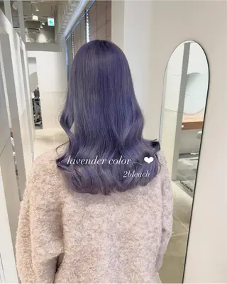 ミディアム カラー ヘアアレンジ 💕ブリーチカラー☁ 髪質改善💖サワのヘアスタイル