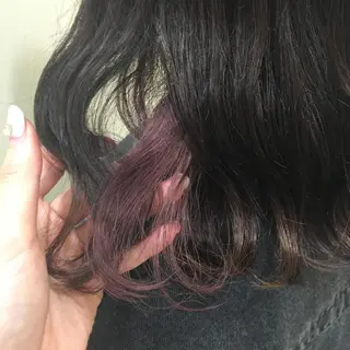 ミディアム 艶カラー/韓国風ヘア 🩵shioneのヘアスタイル