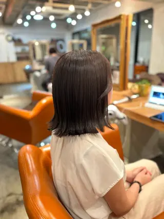 ミディアム カラー 髪質改善カラー ベージュ🤎YUMEのヘアスタイル