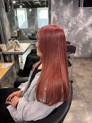 ロング カラー ハイトーンブロンド 横浜💞ミオのヘアスタイル