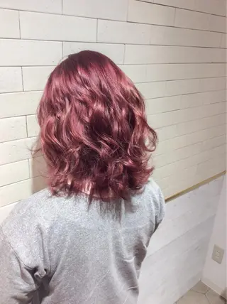 ミディアム カラー レイヤーカット× 髪質改善たもりのヘアスタイル