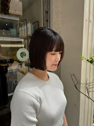 ショート 水原波津輝/ボブ /ニュアンスパーマのヘアスタイル