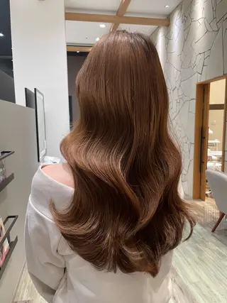 ロング カラー k-twoたき✨艶感 カラー／美髪矯正のヘアスタイル