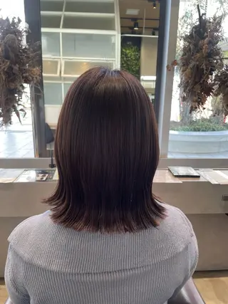 ミディアム 原 萌香のヘアスタイル
