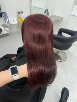 セミロング カラー 🎀愛されgirly ヘア🫧Ayakaのヘアスタイル